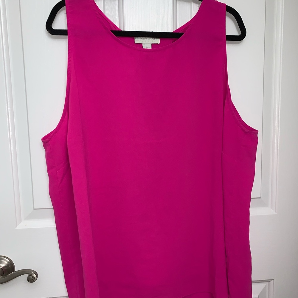 Hot Pink open back tank from Forever 21